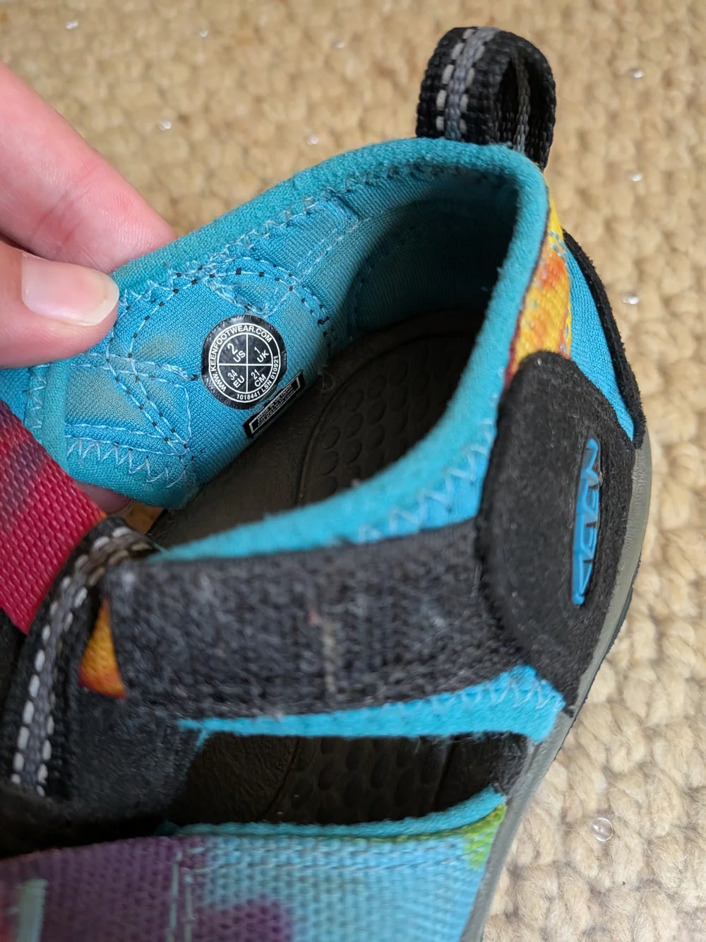 KEEN Newport H2 Kids Size 2 Multicolor Washable Sandals